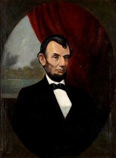 CHARLES DE WOLF BROWNELL (Providence, 1822 - Bristol, 1909) : Ritratto di Abraham Lincoln, 1861...  - Auction Arte moderna e contemporanea. Dipinti, disegni, sculture e stampe d'autore del XIX e del XX secolo - Bertolami Fine Art - Casa d'Aste