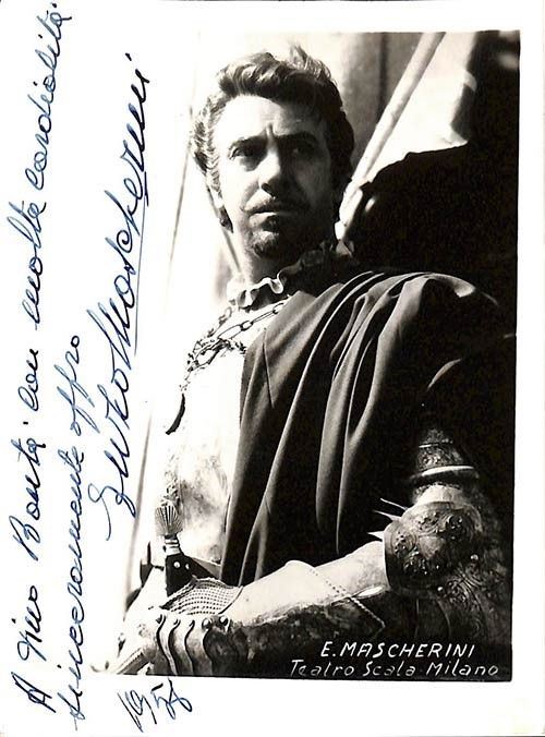 Enzo Mascherini (Firenze 1910 - Livorno 1981)...  - Asta Grandi cantanti d'opera: la collezione La Guardia di fotografie con autografo (1890 - ‘2000) - Bertolami Fine Art - Casa d'Aste