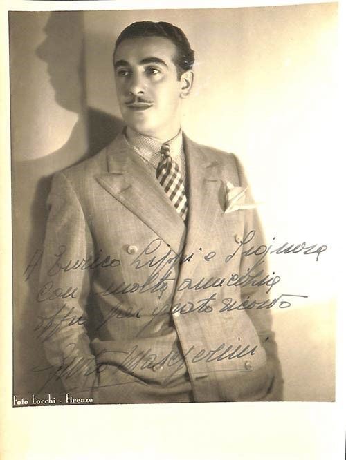 Renzo Mascherini (Firenze 1910 - Livorno 1981)...  - Asta Grandi cantanti d'opera: la collezione La Guardia di fotografie con autografo (1890 - ‘2000) - Bertolami Fine Art - Casa d'Aste