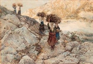 ENRICO COLEMAN (Roma, 1846 - 1911) - Le Fascinaie...