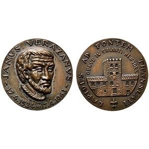 GREVE IN CHIANTI. GIOVANNI DA VERRAZZANO. Medaglia 1963 Greve in Chianti - New ...