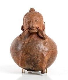 STATUETTA GLOBULARE DELLA FERTILITA' IN TERRACOTTA
Messico, Area di Nayarit
alt...