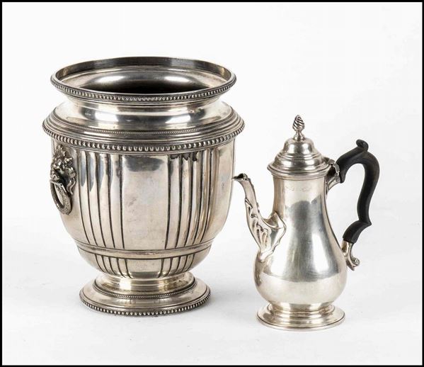 Silver icebucket 800/1000 - Italy, XX century...  - Asta MARIA PIA E AMINTORE FANFANI - Bertolami Fine Art - Casa d'Aste