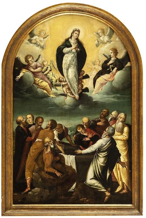 Dormice  AMBITO DI JOHANN ROTTENHAMMER (Monaco di Baviera, 1564 - Augusta, 1625) - Assunzione della Vergine...