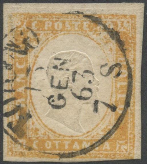 Sardinia - 80 cents in late use  (Sardinia...)  - Auction Stamps and Postal History - Bertolami Fine Art - Casa d'Aste