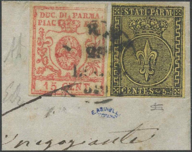 Parma - Affrancatura Mista Due Emissioni in Gov. Provvisorio