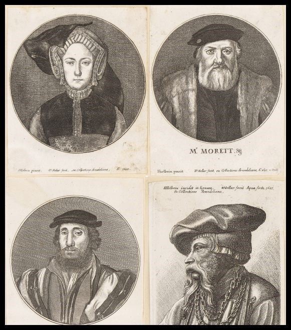 Wenceslaus Hollar - Quattro ritratti da Hans Holbein il Giovane...