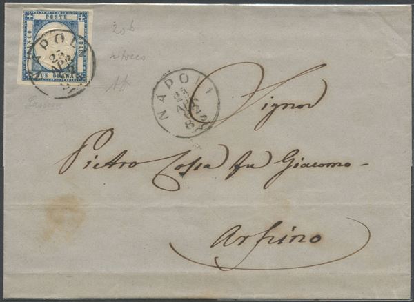 Prov. Napoletane - 2 gr. Ritoccato  - Asta Francobolli e Storia Postale - Bertolami Fine Art - Casa d'Aste