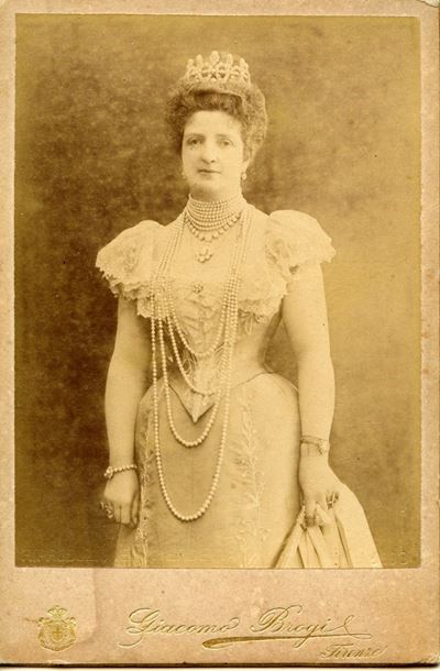 Portrait Of Margherita di Savoia By Giacomo Brogi. 1898