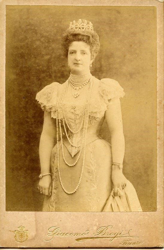 Portrait Of Margherita di Savoia By Giacomo Brogi. 1898