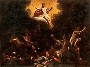 Scuola Napoletana, seconda met&#224; XVII secolo : Resurrezione di Cristo...  - Auction Dipinti, Disegni e Sculture dal XIV al XIX secolo - Bertolami Fine Art - Casa d'Aste