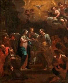 DOMENICO MONDO (Capodrise, 1723 - Napoli, 1806), ATTRIBUITO - Sposalizio della Vergine...