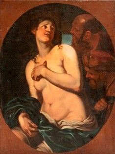 ARTISTA VENEZIANO, SECONDO / TERZO DECENNIO DEL XVII SECOLO : Susanna e i vecchioni...  - Auction Dipinti, Disegni e Sculture dal XIV al XIX secolo - Bertolami Fine Art - Casa d'Aste