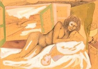 UGO ATTARDI : Nudo...  - Auction Arte moderna e contemporanea. Dipinti, disegni, sculture e stampe d'autore del XIX e del XX secolo - Bertolami Fine Art - Casa d'Aste