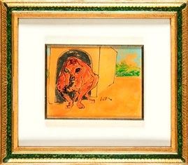 Pitbull...  - Auction Arte moderna e contemporanea. Dipinti, disegni, sculture e stampe d'autore del XIX e del XX secolo - Bertolami Fine Art - Casa d'Aste