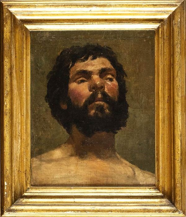 Ritratto di uomo con barba...  - Auction Dipinti, Disegni e Sculture dal XIV al XIX secolo - Bertolami Fine Art - Casa d'Aste