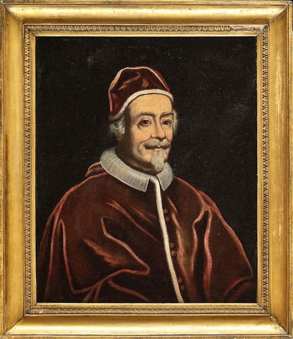 ARTISTA ROMANO, ATTIVO NEL TERZO QUARTO DEL XVII SECOLO - Busto di Papa Alessandro VII Ottoboni...