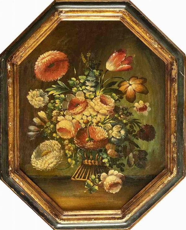 ARTISTA ANONIMO, FINE XIX / INIZIO XX SECOLO : Bouquet di fiori ...  - Asta Dipinti, Disegni e Sculture dal XIV al XIX secolo - Bertolami Fine Art - Casa d'Aste