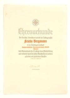 Diploma DAF
Germania III Reich...