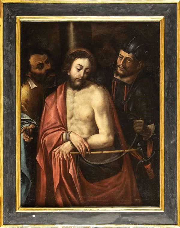 BOTTEGA DI JACOPO LIGOZZI (Verona, 1547 - Firenze, 1627) : Cristo deriso...  - Asta Dipinti, Disegni e Sculture dal XIV al XIX secolo - Bertolami Fine Art - Casa d'Aste