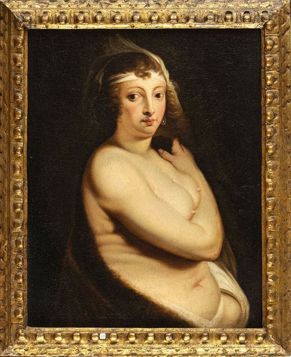 Peter Paul Rubens : Ritratto di Helena Fourment...  - Asta Dipinti, Disegni e Sculture dal XIV al XIX secolo - Bertolami Fine Art - Casa d'Aste
