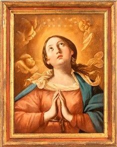 Vergine Maria...  - Asta Dipinti, Disegni e Sculture dal XIV al XIX secolo - Bertolami Fine Art - Casa d'Aste