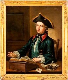 Ritratto di giovane gentiluomo allo scrittoio ...  - Auction Dipinti, Disegni e Sculture dal XIV al XIX secolo - Bertolami Fine Art - Casa d'Aste
