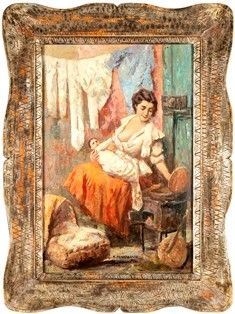 BIAGIO MERCADANTE (Torraca, 1892-1971) - Maternità...