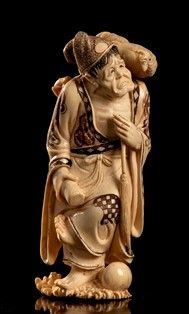 FIGURA IN AVORIO
Cina, inizio del XX secolo...  - Asta Arte asiatica e tribale - Bertolami Fine Art - Casa d'Aste