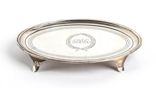 English Georgian sterling silver salver  - London 1818, mark of GEORGE BECKWITH...