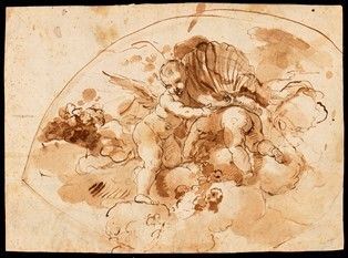 Recto: studio di putti - Verso: studio di putti...  - Asta Dipinti, Disegni e Sculture dal XIV al XIX secolo - Bertolami Fine Art - Casa d'Aste