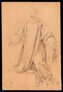 Artista napoletano, XVIII secolo - Studio per Santo diacono (Santo Stefano?)...