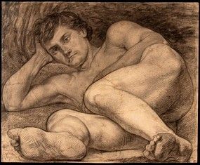 VINCENZO GAZZOTTO (Padova, 1807 - Bolzonella, 1884) : Studio di nudo maschile...  - Asta Dipinti, Disegni e Sculture dal XIV al XIX secolo - Bertolami Fine Art - Casa d'Aste