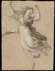 Tommaso Maria Conca : Figura femminile danzante...  - Asta Dipinti, Disegni e Sculture dal XIV al XIX secolo - Bertolami Fine Art - Casa d'Aste