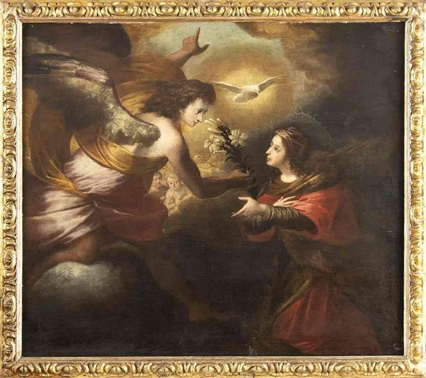 Annunciazione...  - Auction Dipinti, Disegni e Sculture dal XIV al XIX secolo - Bertolami Fine Art - Casa d'Aste