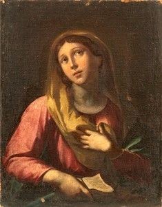 Artista fiorentino, XVII secolo - Vergine orante con libro...