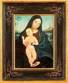SCUOLA CENTRO-ITALIANA, XVI SECOLO : Madonna con Bambino...  - Asta Dipinti, Disegni e Sculture dal XIV al XIX secolo - Bertolami Fine Art - Casa d'Aste