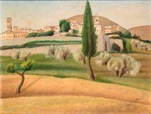 RICCARDO FRANCALANCIA (Assisi, 1886 - Roma, 1965) - Borgo San Pietro, 1929...