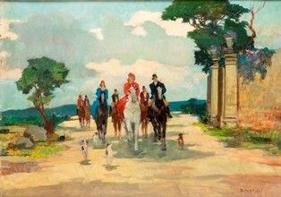 RENATO NATALI - La cavalcata, 1950 ca....