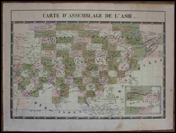 Philippe Vandermaelen (1795-1869) : Carte d'assemblage de l'Asie, 1827...  - Auction Stampe antiche, moderne e carte geografiche - Bertolami Fine Art - Casa d'Aste