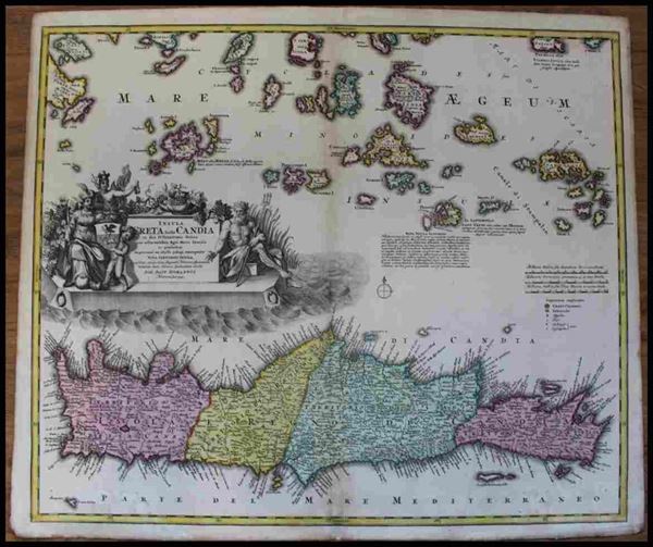 Insula Creta hodie Candia in sua IV Territoria divisa...