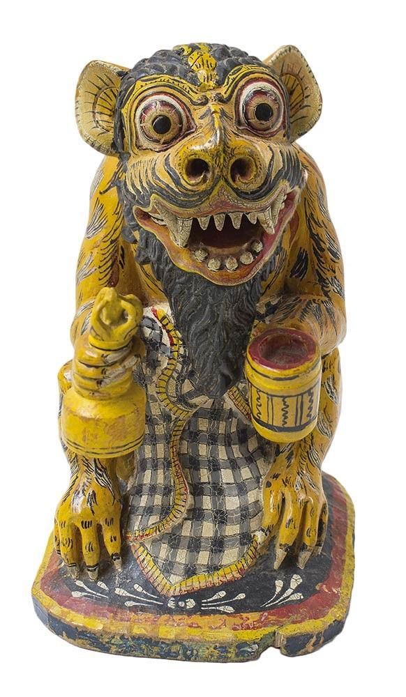 SCULTURA IN LEGNO DIPINTO CON UN ANIMALE FANTASTICO
Bali, metà del XX secolo...  - Auction Arte asiatica e tribale - Bertolami Fine Art - Casa d'Aste