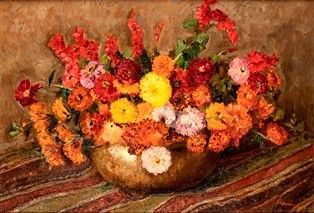 PASQUAROSA MARCELLI (Anticoli Corrado, 1896 - Camaiore, 1973) - Vaso di fiori, 1936...