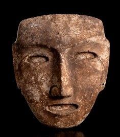 MASCHERA IN PIETRA
stile Olmeco...  - Auction Arte asiatica e tribale - Bertolami Fine Art - Casa d'Aste