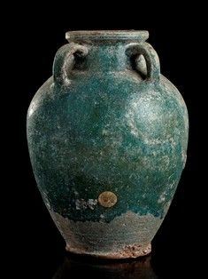 VASO IN CERAMICA CON INVETRIATURA TURCHESE
Iran, XII-XIII secolo...  - Asta Arte asiatica e tribale - Bertolami Fine Art - Casa d'Aste