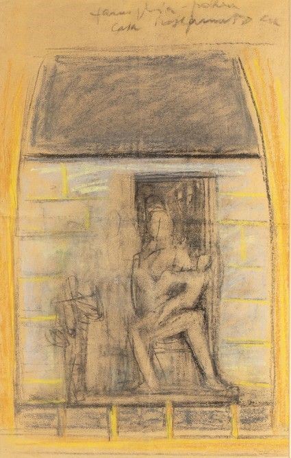 FERRUCCIO FERRAZZI : Studio per il mausoleo Ottolenghi, 1930...  - Asta Arte moderna e contemporanea. Dipinti, disegni, sculture e stampe d'autore del XIX e del XX secolo - Bertolami Fine Art - Casa d'Aste