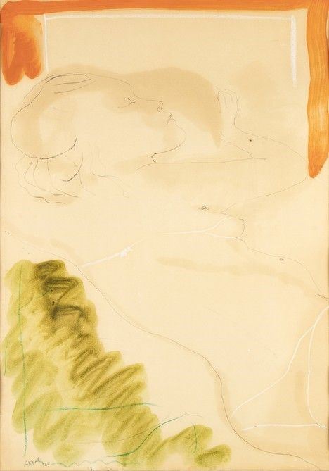 UGO ATTARDI : Nudo femminile, 1965...  - Auction Arte Moderna e Contemporanea - Pittura, Scultura, Arti decorative e Disegni dal XIX al XXI secolo - Bertolami Fine Art - Casa d'Aste