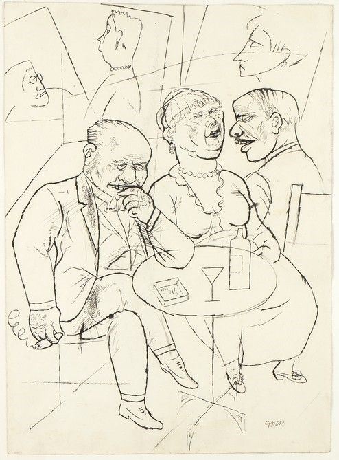 GEORGE GROSZ (Berlino, 1893 - 1959) : Senza titolo...  - Asta Arte moderna e contemporanea. Dipinti, disegni, sculture e stampe d'autore del XIX e del XX secolo - Bertolami Fine Art - Casa d'Aste