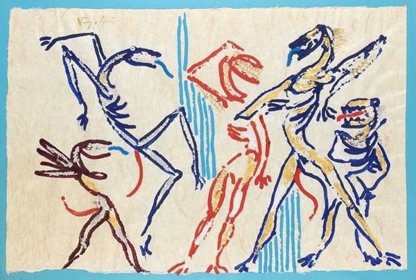 ANTONIO VANGELLI (Roma, 1917 - 2004) : Senza titolo...  - Auction Arte moderna e contemporanea. Dipinti, disegni, sculture e stampe d'autore del XIX e del XX secolo - Bertolami Fine Art - Casa d'Aste