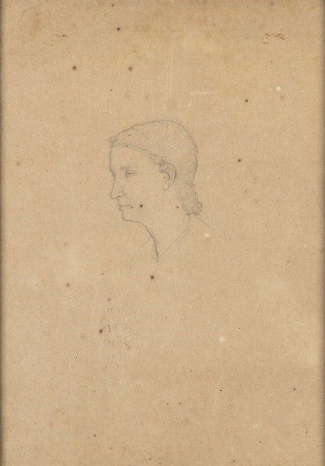 NINO COSTA (Roma, 1826 - Marina di Pisa, 1903) : Ritratto di donna ...  - Asta Arte moderna e contemporanea. Dipinti, disegni, sculture e stampe d'autore del XIX e del XX secolo - Bertolami Fine Art - Casa d'Aste